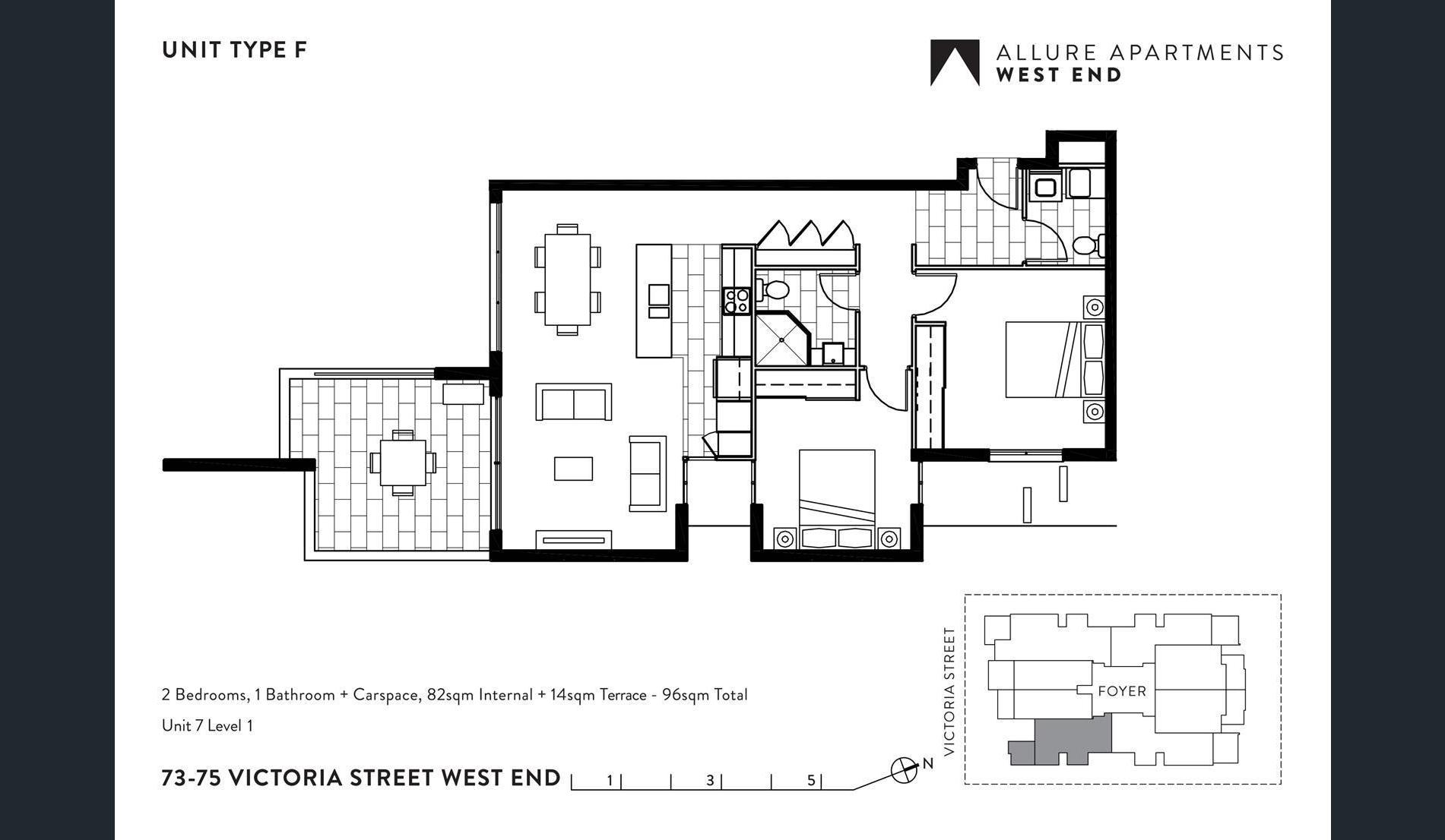 Allure Apartments West End Floorplan F
