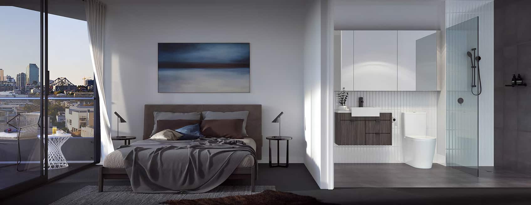 Artist's Impression of a Le Bain Bedroom