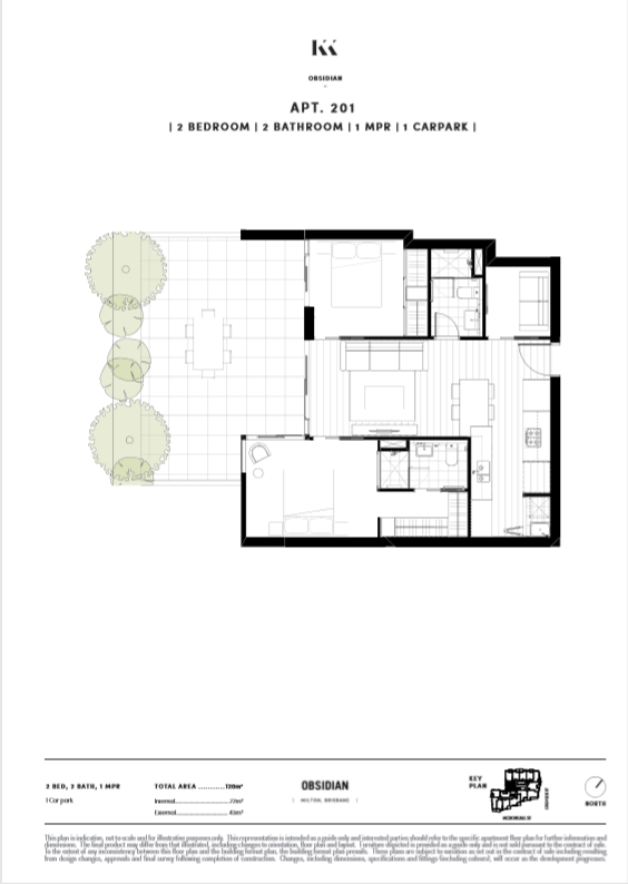 Obsidian Floor plan Apartment 0201