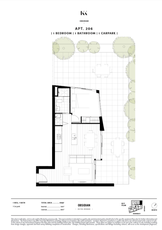 Obsidian Floor plan Apartment 0206