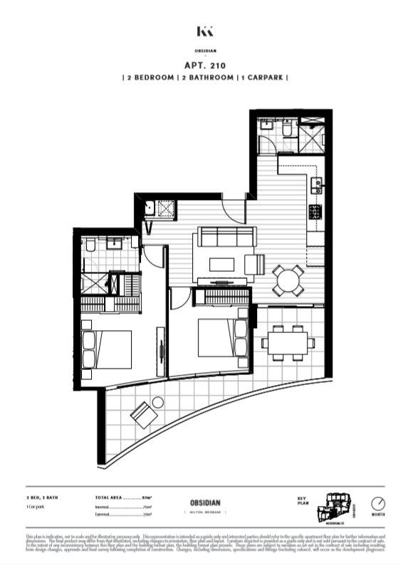 Obsidian Floor plan Apartment 0210